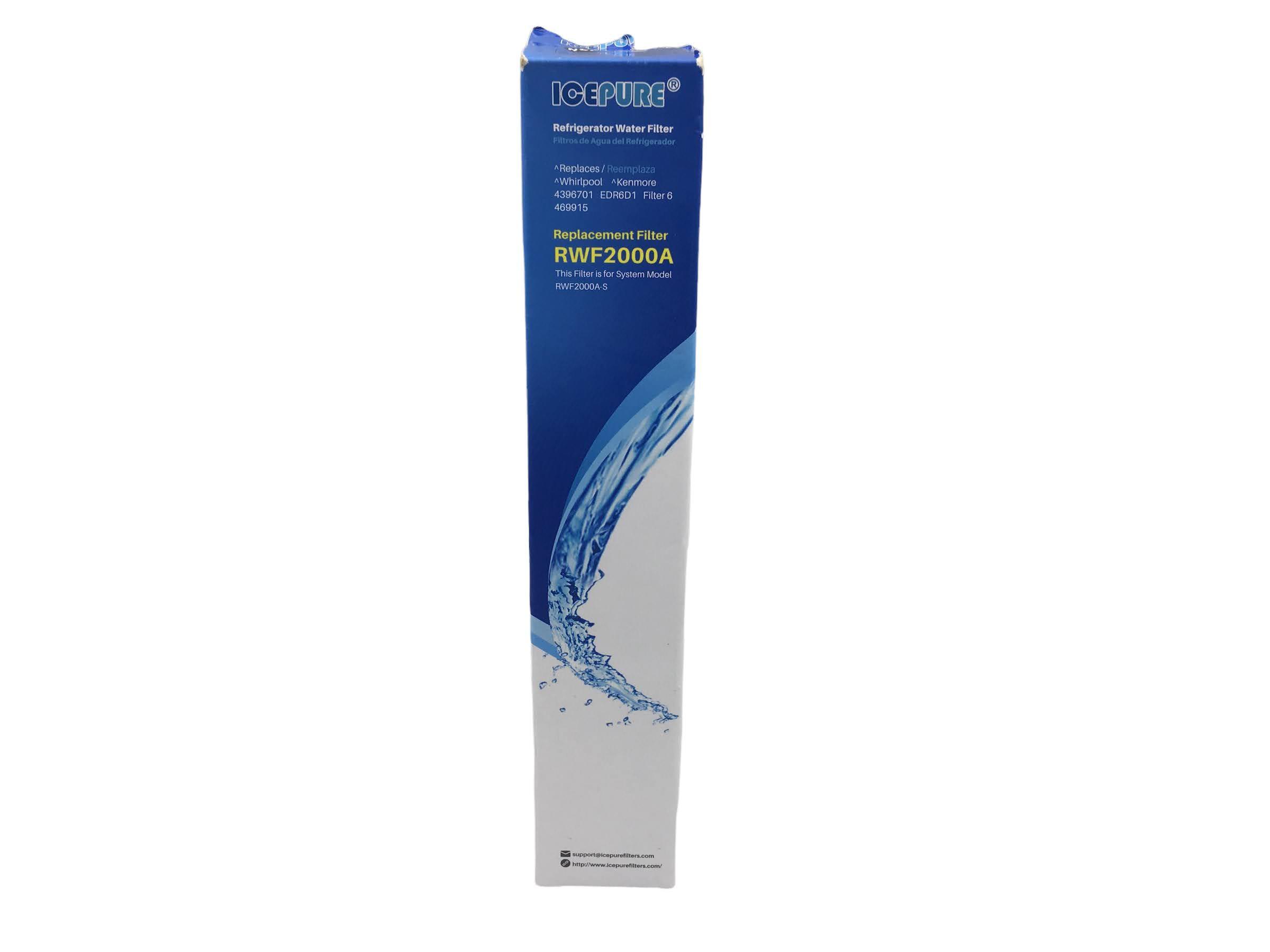 IcePure RWF2000A 200 Gallon Replacement Refrigerator Water Filter  Icepure RWF2000A Refrigerator Water Filter 4 Pack New main image 2
