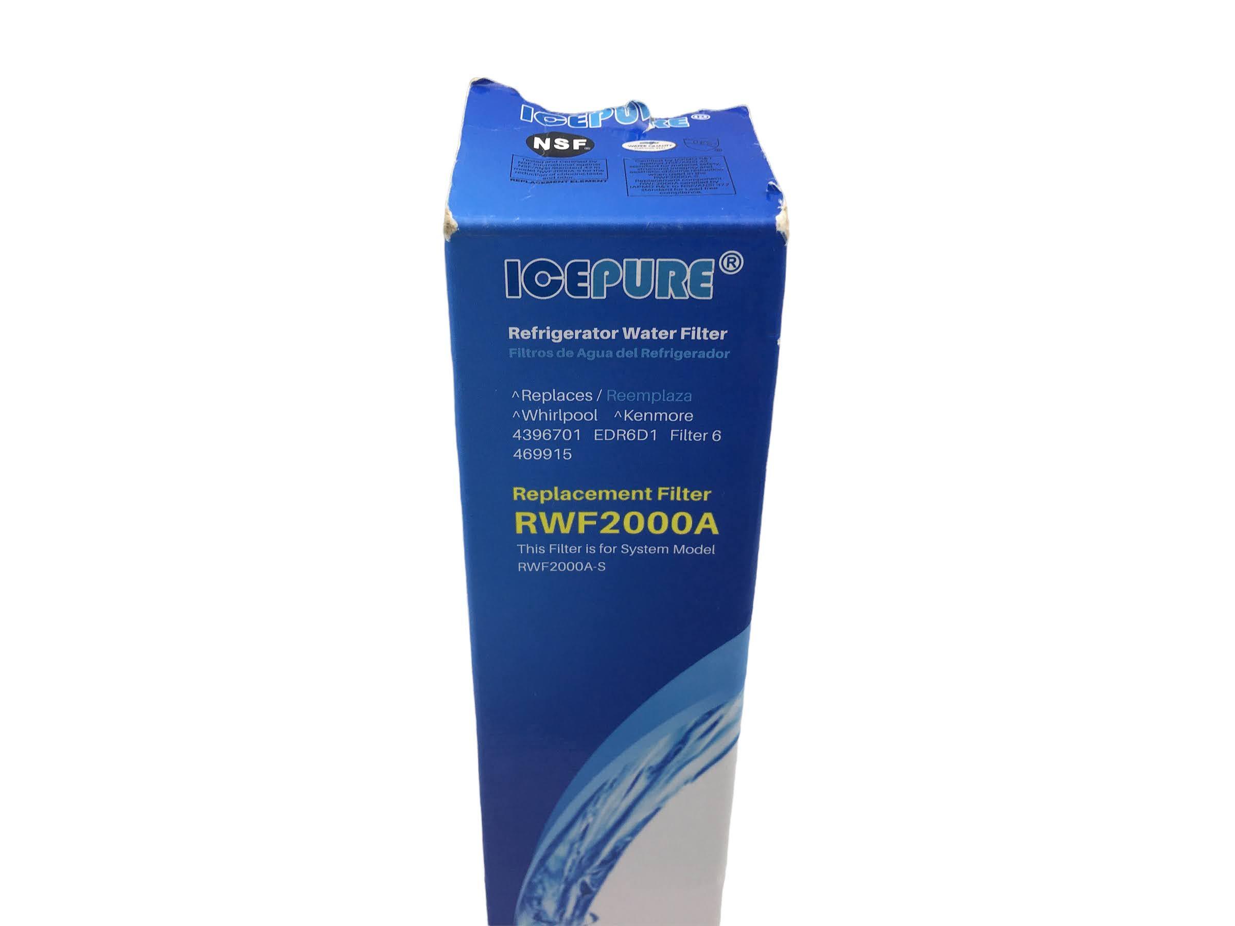 IcePure RWF2000A 200 Gallon Replacement Refrigerator Water Filter  Icepure RWF2000A Refrigerator Water Filter 4 Pack New display picture 1