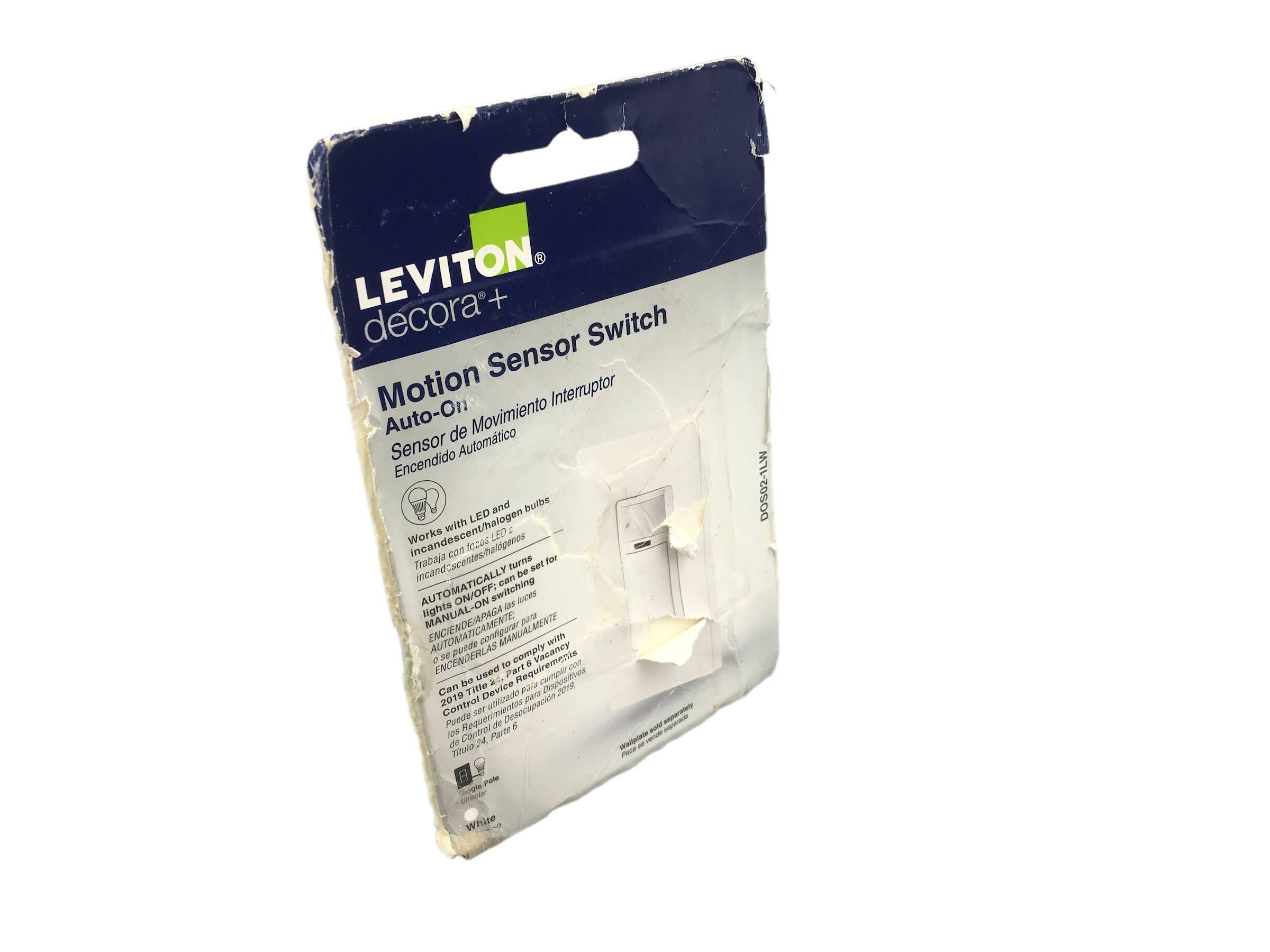 Leviton Decora+ R02DOS021LW Single Pole Decora Motion Sensor Light