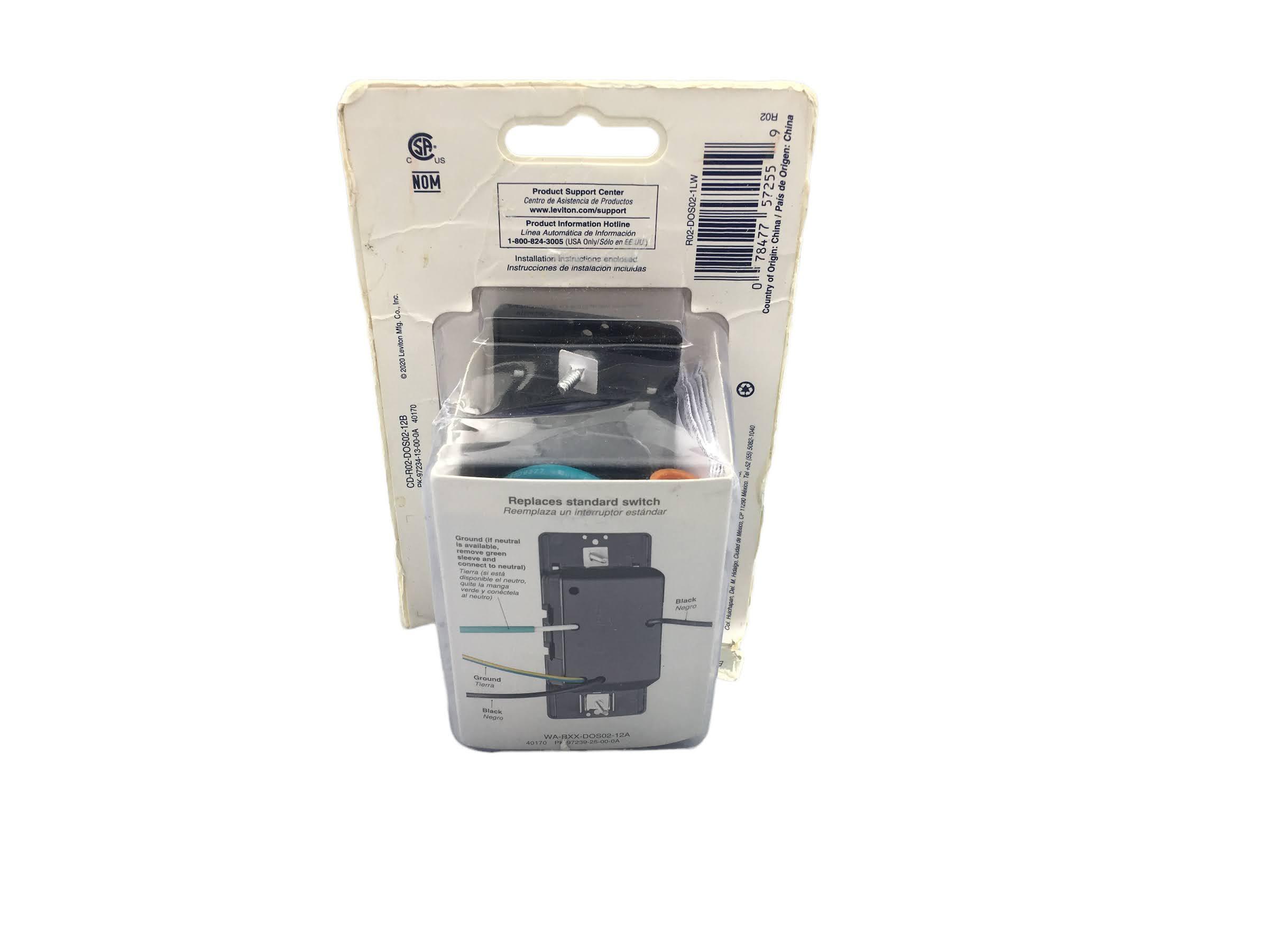 Leviton Decora+ R02DOS021LW Single Pole Decora Motion Sensor Light